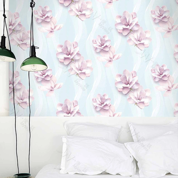 Guangzhou Wholesale Inteior Wallpaper with PVC/Nonwoven/Pure Paper