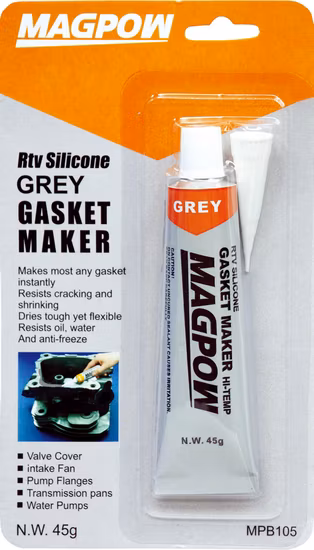 Prezzo all'ingrosso Produttore di guarnizioni in gomma siliconica Sigillante a lunga durata 85g Nero Grigio Rosso Colore RTV Produttore di guarnizioni in silicone